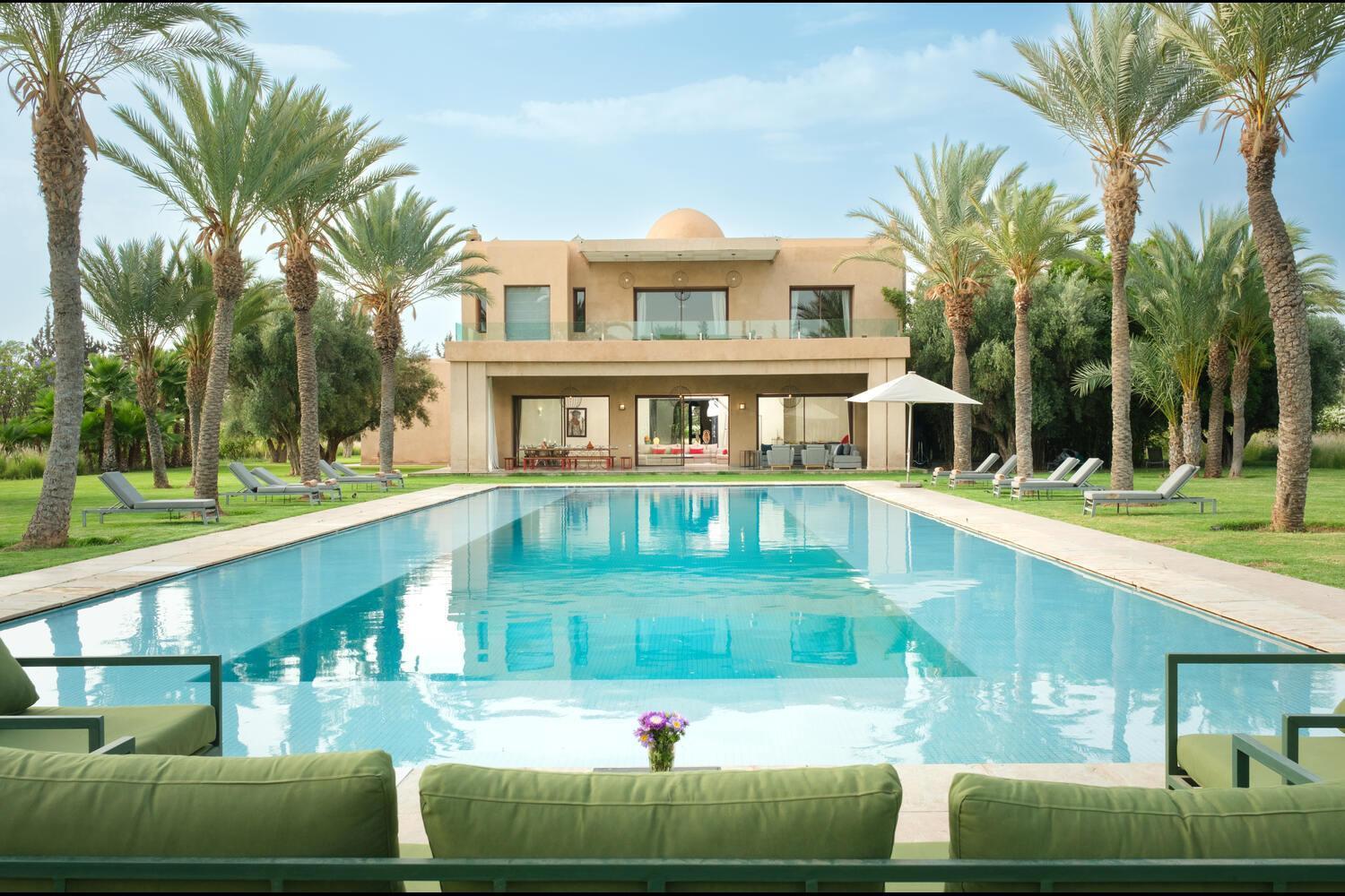 Adnaa - Modern Villa With 2 Pools, Sauna, Hammam, Tennis Court & Home Cinema Douar Caïd Layadi المظهر الخارجي الصورة